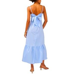 CeCe Light Blue Bow-Back Dress